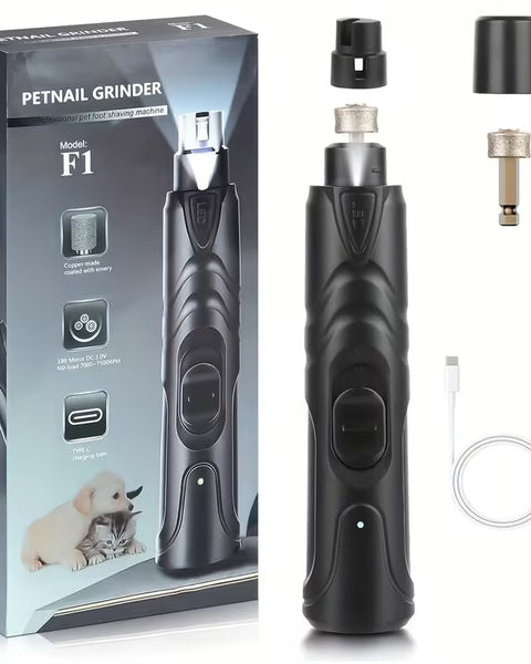 Quiet Rechargeable Dog Nail Grinder with LED Light