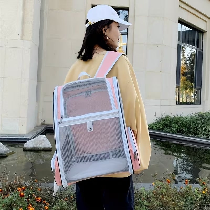 Expandable Breathable Cat Backpack Carrier for Travel