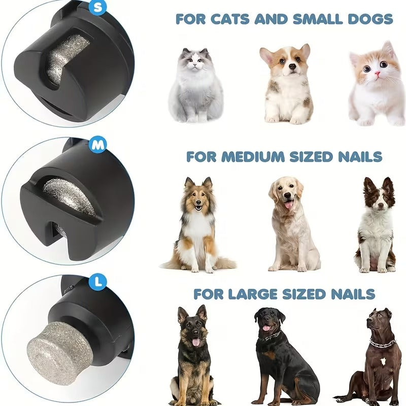 Quiet Rechargeable Dog Nail Grinder with LED Light