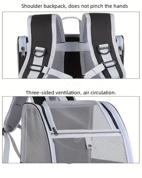 Expandable Breathable Cat Backpack Carrier for Travel