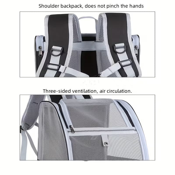 Expandable Breathable Cat Backpack Carrier for Travel