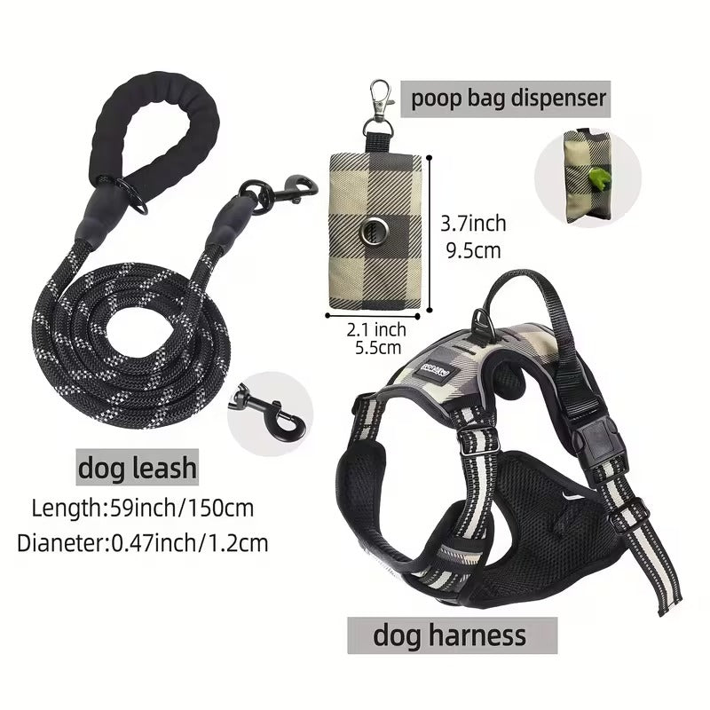 3pcs Escape-Proof Dog Set